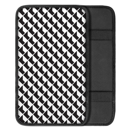 Isometric Geometric Pattern Print Car Center Console Cover