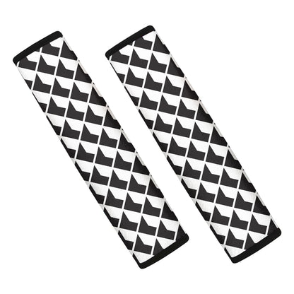 Isometric Geometric Pattern Print Car Seat Belt Covers