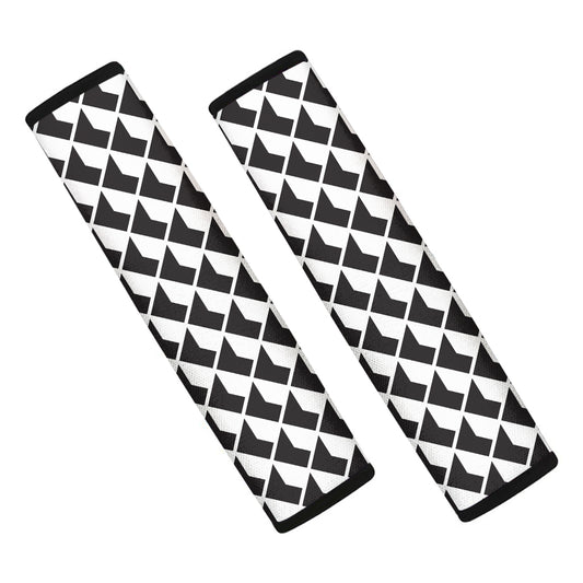Isometric Geometric Pattern Print Car Seat Belt Covers