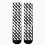Isometric Geometric Pattern Print Crew Socks