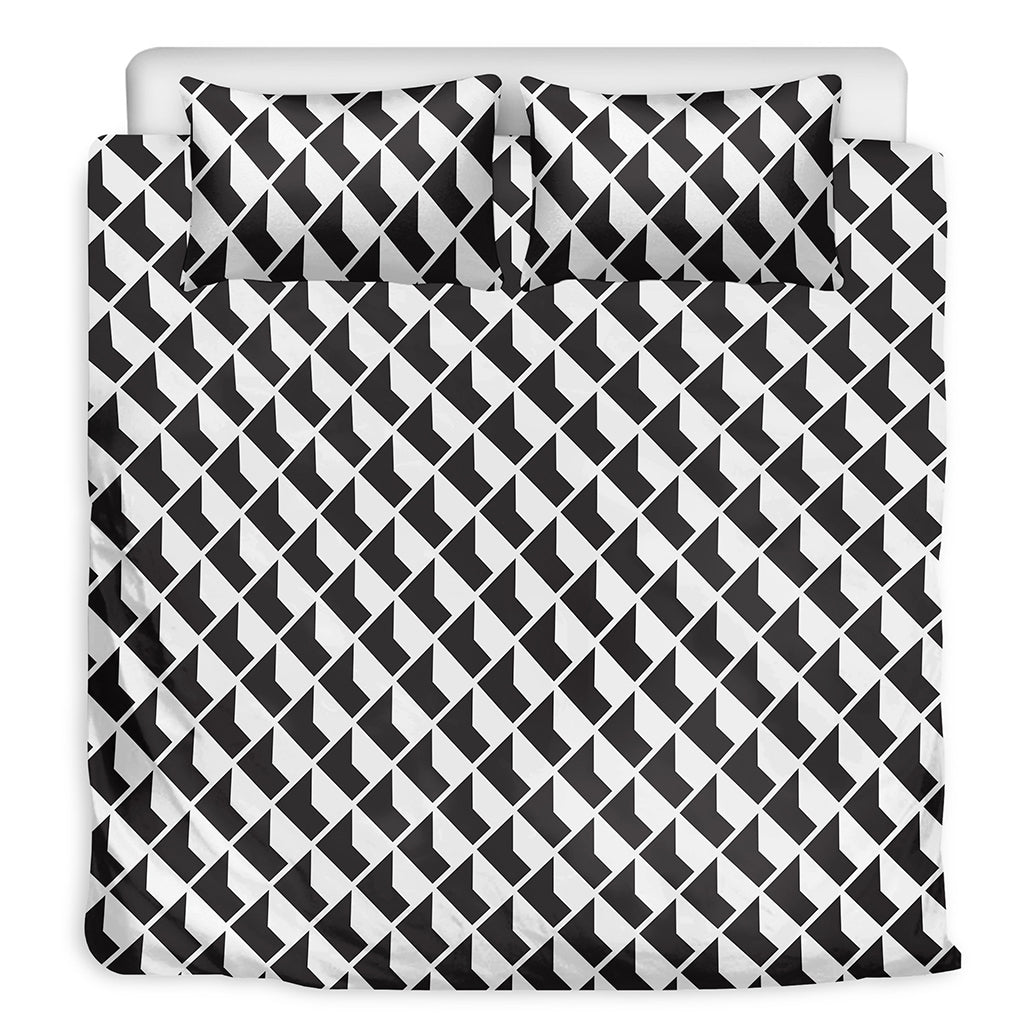 Isometric Geometric Pattern Print Duvet Cover Bedding Set