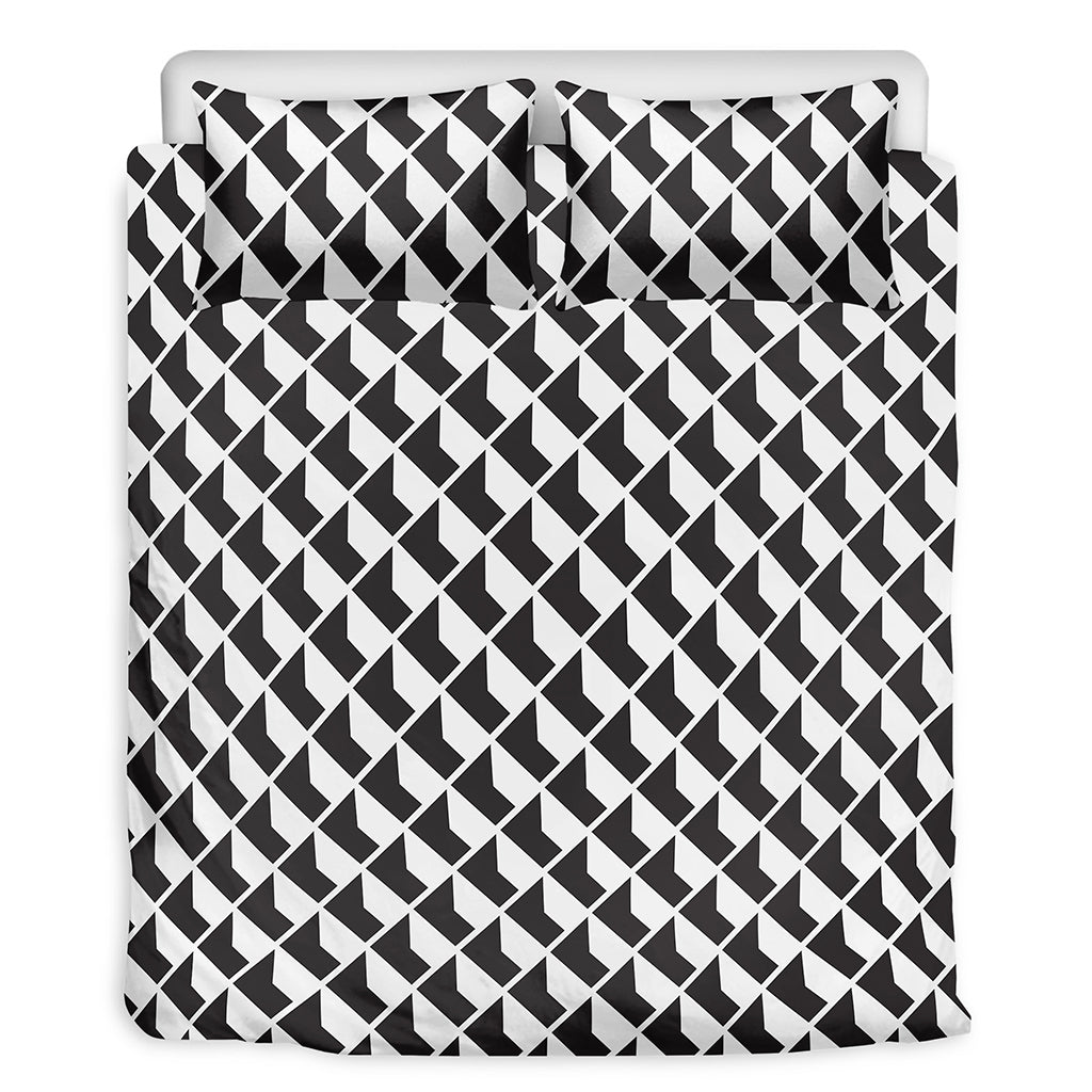 Isometric Geometric Pattern Print Duvet Cover Bedding Set