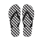 Isometric Geometric Pattern Print Flip Flops