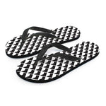 Isometric Geometric Pattern Print Flip Flops