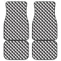 Isometric Geometric Pattern Print Front and Back Car Floor Mats