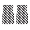 Isometric Geometric Pattern Print Front Car Floor Mats