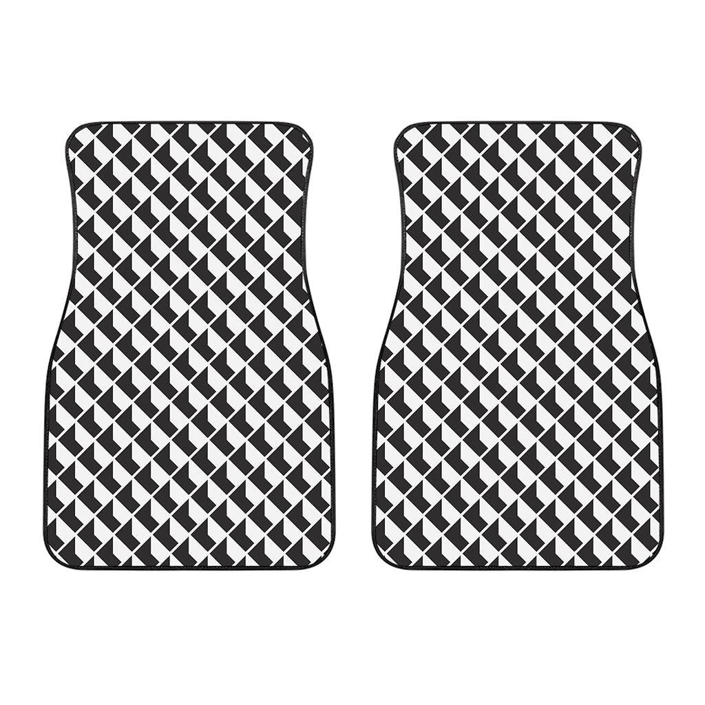 Isometric Geometric Pattern Print Front Car Floor Mats