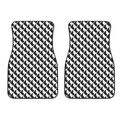 Isometric Geometric Pattern Print Front Car Floor Mats