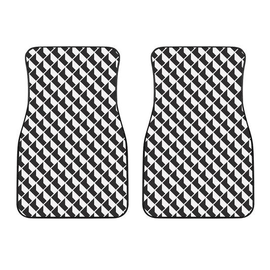 Isometric Geometric Pattern Print Front Car Floor Mats