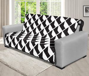 Isometric Geometric Pattern Print Futon Protector