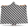 Isometric Geometric Pattern Print Hooded Blanket