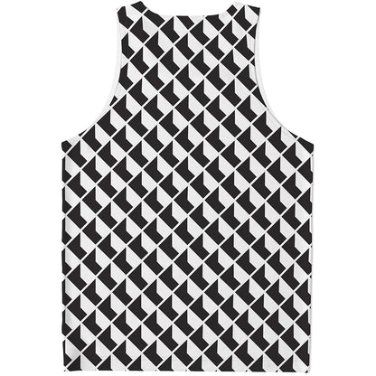 Isometric Geometric Pattern Print Men's Tank Top