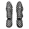 Isometric Geometric Pattern Print Muay Thai Shin Guards