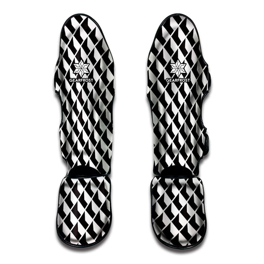 Isometric Geometric Pattern Print Muay Thai Shin Guard