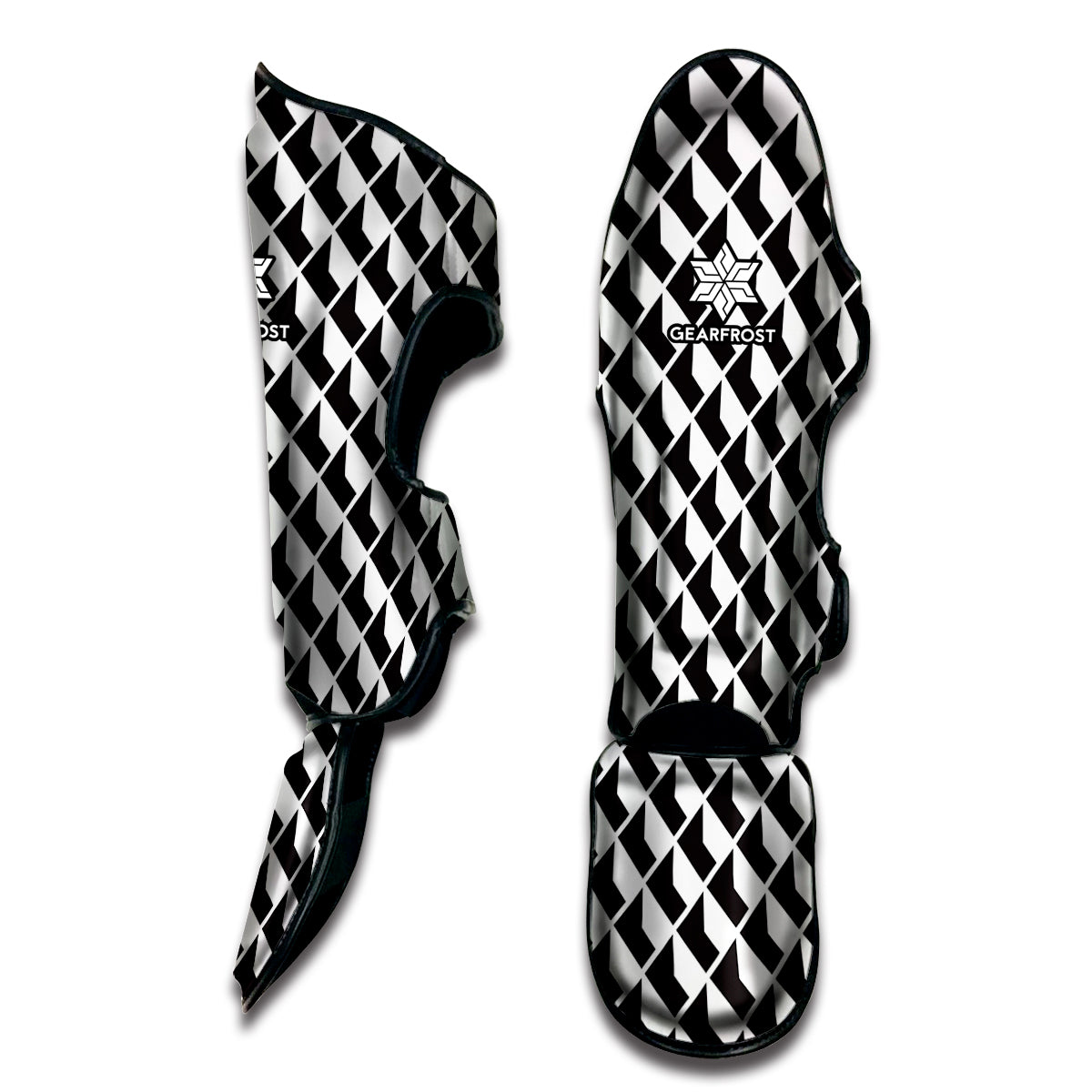 Isometric Geometric Pattern Print Muay Thai Shin Guard