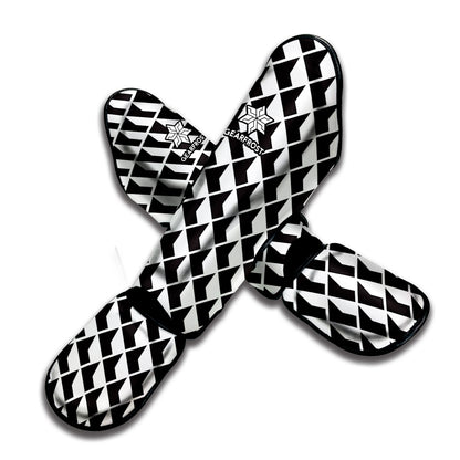 Isometric Geometric Pattern Print Muay Thai Shin Guard