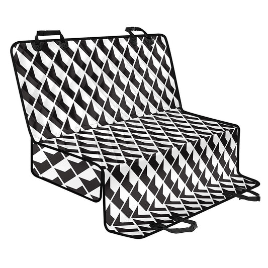 Isometric Geometric Pattern Print Pet Car Back Seat Cover