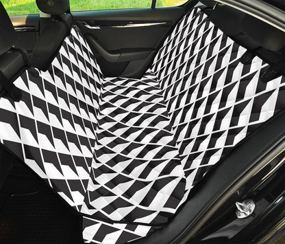 Isometric Geometric Pattern Print Pet Car Back Seat Cover