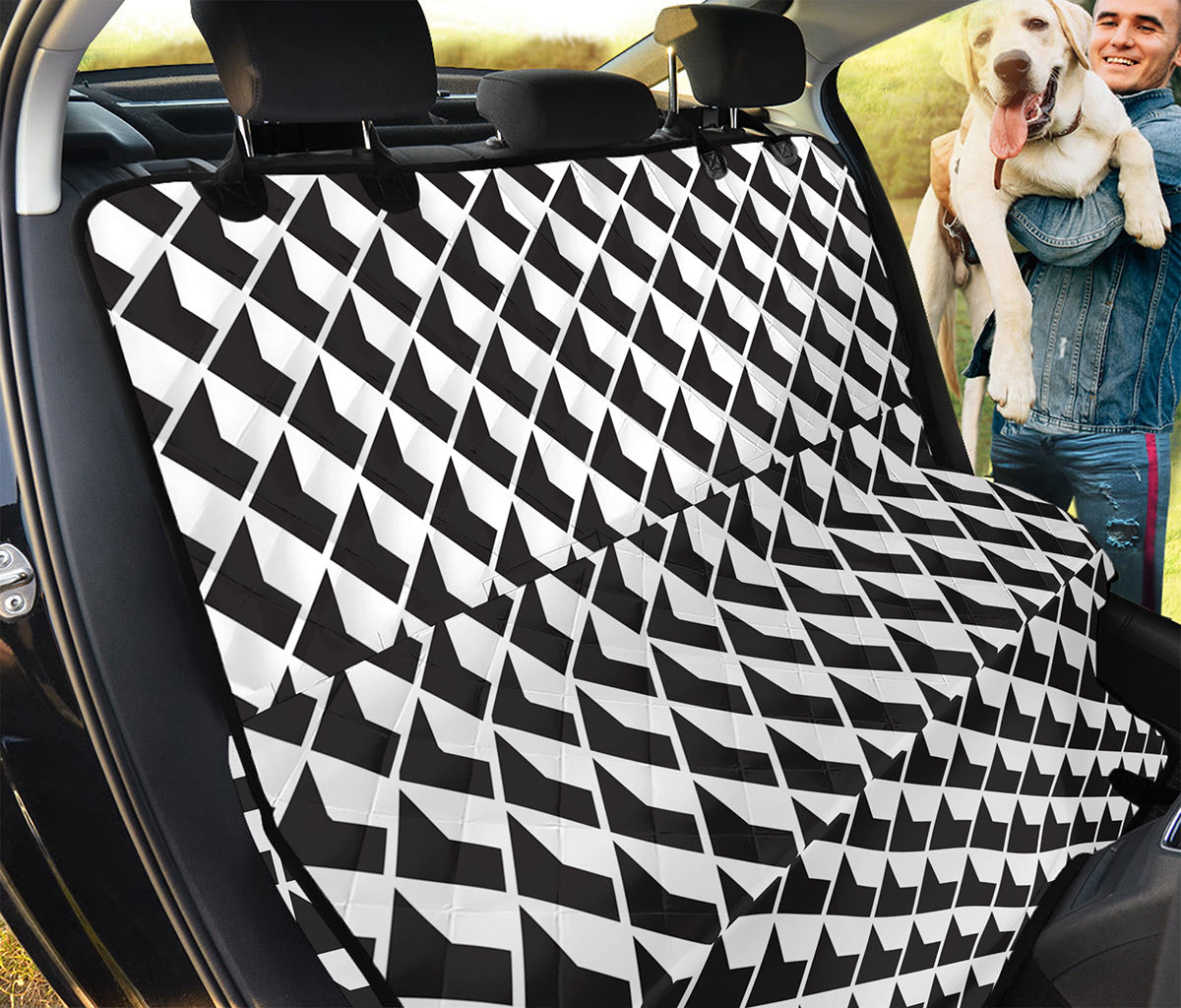 Isometric Geometric Pattern Print Pet Car Back Seat Cover