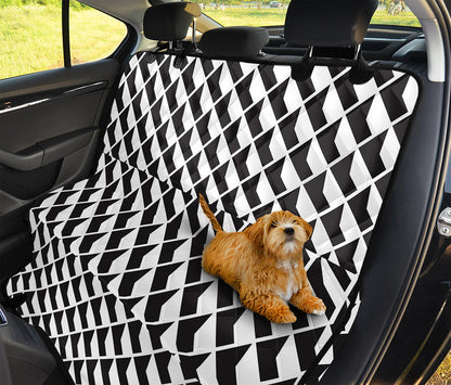 Isometric Geometric Pattern Print Pet Car Back Seat Cover