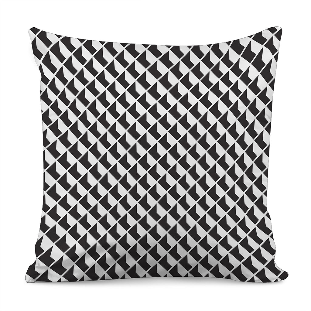 Isometric Geometric Pattern Print Pillow Cover