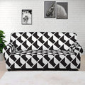 Isometric Geometric Pattern Print Sofa Cover