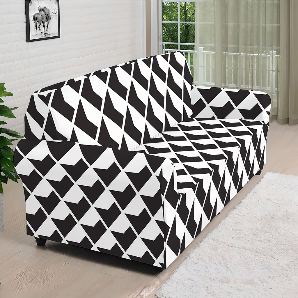 Isometric Geometric Pattern Print Sofa Cover