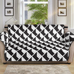 Isometric Geometric Pattern Print Sofa Protector