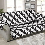 Isometric Geometric Pattern Print Sofa Protector