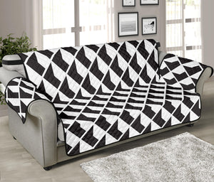 Isometric Geometric Pattern Print Sofa Protector