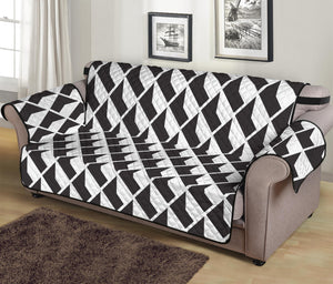 Isometric Geometric Pattern Print Sofa Protector