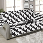 Isometric Geometric Pattern Print Sofa Protector