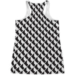 Isometric Geometric Pattern Print Women's Racerback Tank Top
