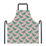 Isometric Tyrannosaurus Pattern Print Apron