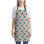 Isometric Tyrannosaurus Pattern Print Apron