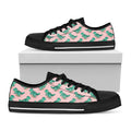 Isometric Tyrannosaurus Pattern Print Black Low Top Sneakers