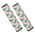 Isometric Tyrannosaurus Pattern Print Car Seat Belt Covers