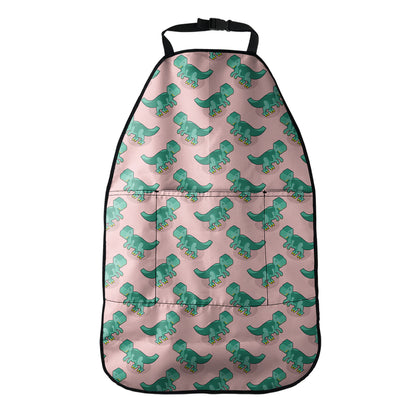 Isometric Tyrannosaurus Pattern Print Car Seat Organizers