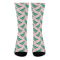 Isometric Tyrannosaurus Pattern Print Crew Socks