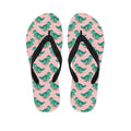 Isometric Tyrannosaurus Pattern Print Flip Flops