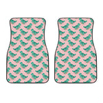 Isometric Tyrannosaurus Pattern Print Front Car Floor Mats