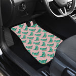 Isometric Tyrannosaurus Pattern Print Front Car Floor Mats