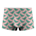 Isometric Tyrannosaurus Pattern Print Men's Boxer Briefs
