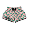 Isometric Tyrannosaurus Pattern Print Muay Thai Boxing Shorts