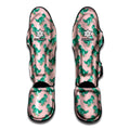 Isometric Tyrannosaurus Pattern Print Muay Thai Shin Guards