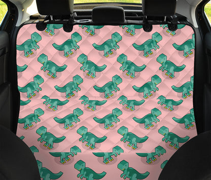 Isometric Tyrannosaurus Pattern Print Pet Car Back Seat Cover