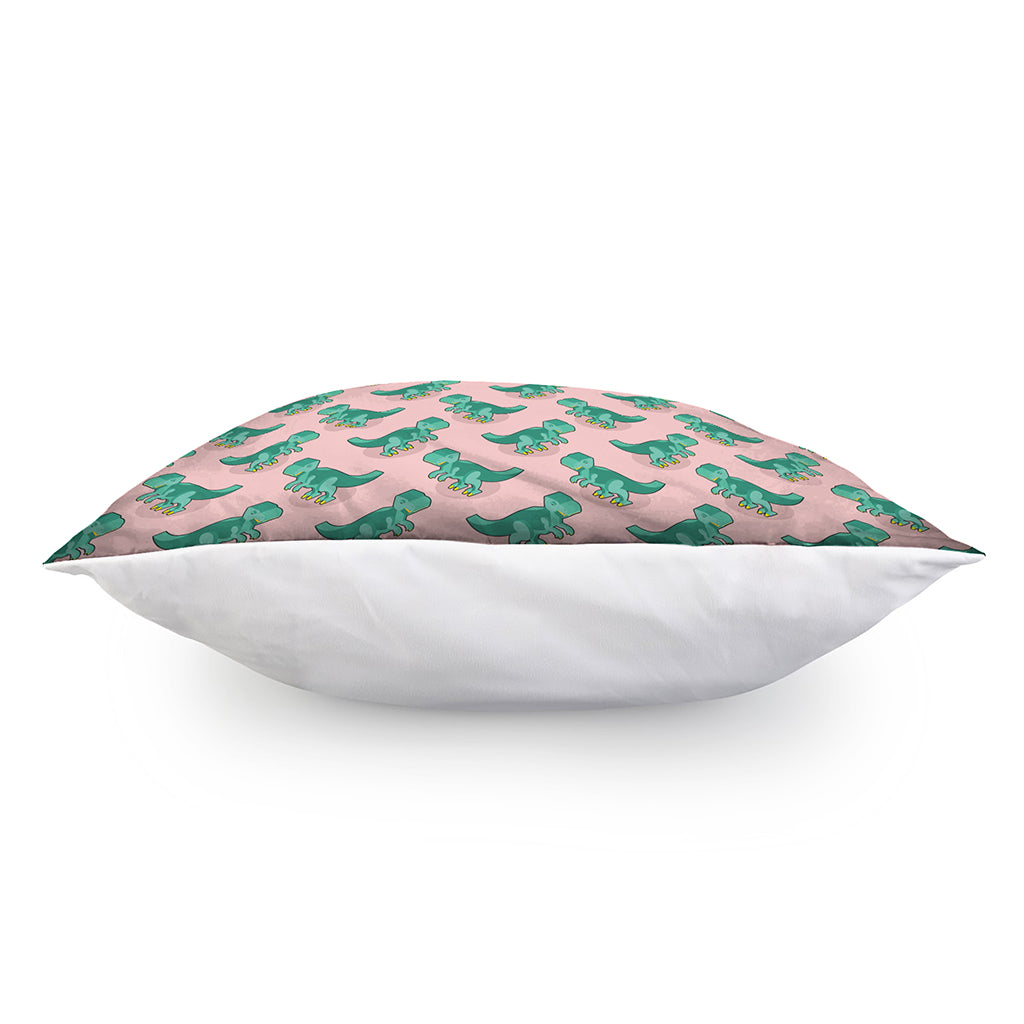 Isometric Tyrannosaurus Pattern Print Pillow Cover