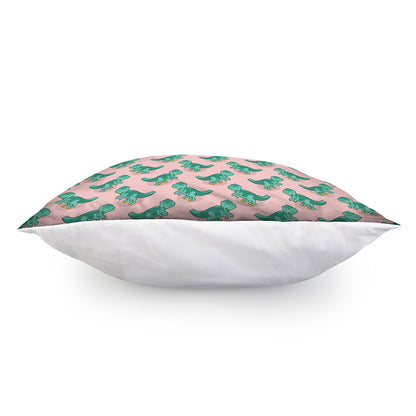 Isometric Tyrannosaurus Pattern Print Pillow Cover