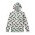 Isometric Tyrannosaurus Pattern Print Pullover Hoodie