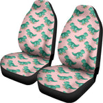 Isometric Tyrannosaurus Pattern Print Universal Fit Car Seat Covers